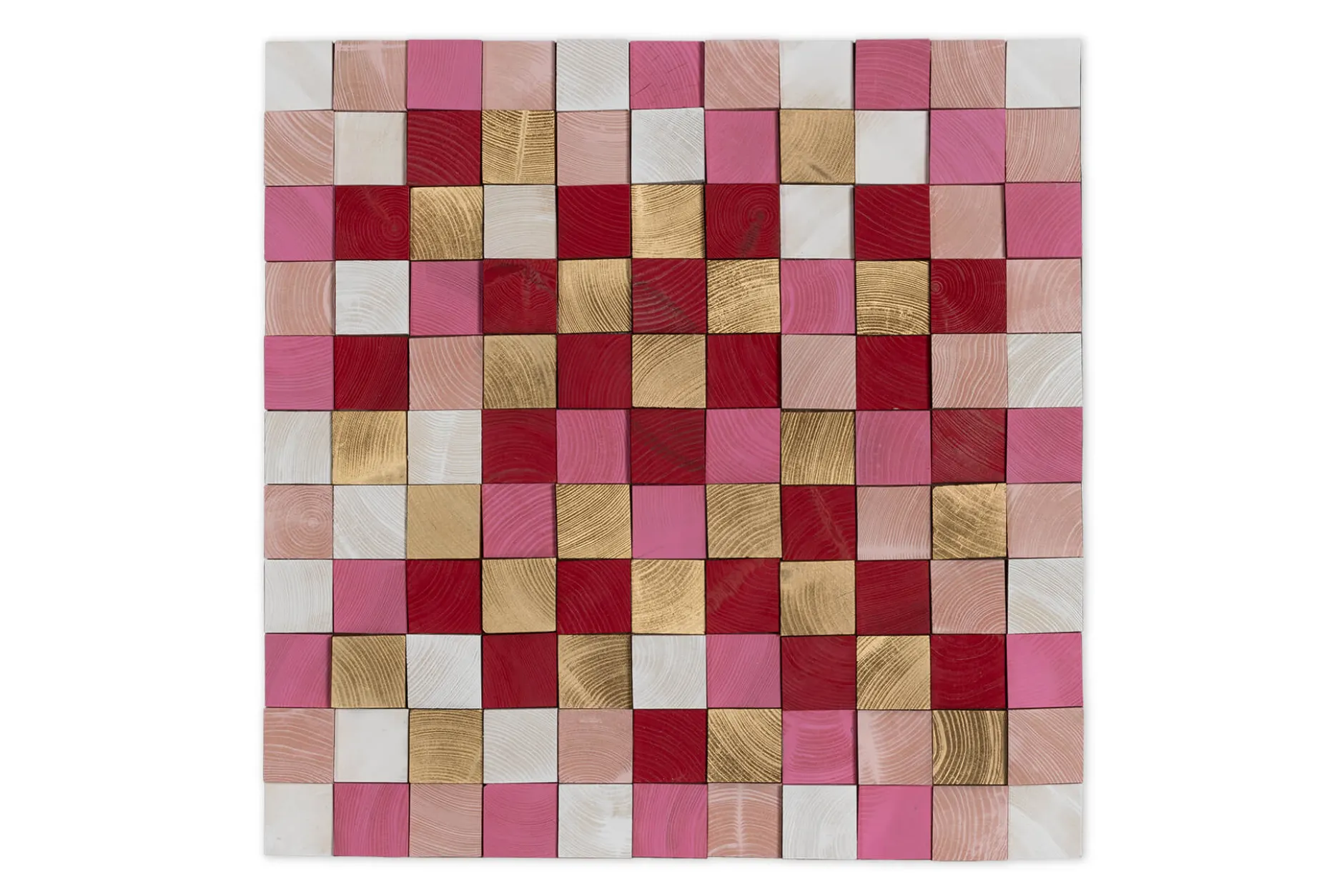 Holzbild 3D 'Colours in Love' 75x75x6,5cm