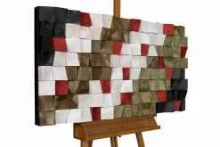Holzbild 3D 'Colours of Christmas' 102x55x6,5cm