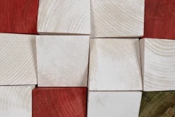 Holzbild 3D 'Colours of Christmas' 102x55x6,5cm