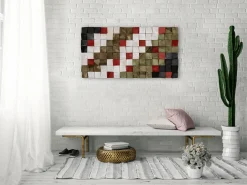 Holzbild 3D 'Colours of Christmas' 102x55x6,5cm