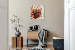 Holzbild 3D 'Colours of Dawn' 75x75x7,5cm