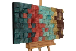 Holzbild 3D 'Colours of Magic' 102x55x6,5cm