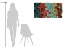 Holzbild 3D 'Colours of Magic' 102x55x6,5cm