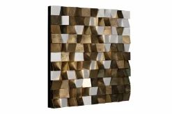 Holzbild 3D 'Colours of Well-being' 75x75x7,5cm