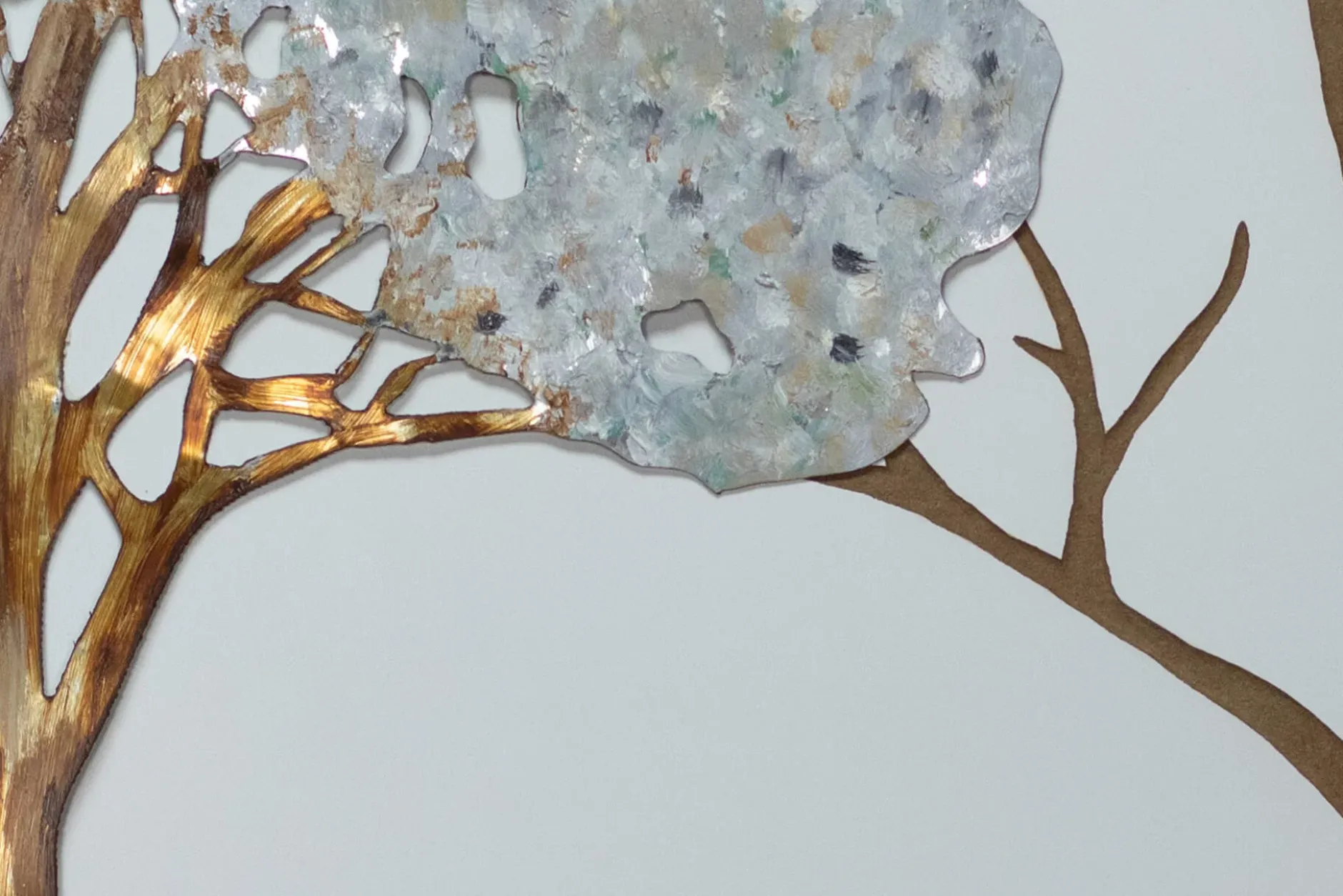 Holzbild 3D 'Ewiger Frühling' 120x40x3,5cm