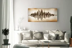 Holzbild 3D 'Frequency 1001'