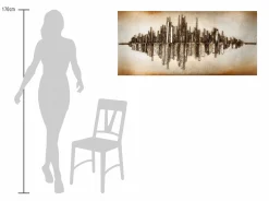 Holzbild 3D 'Frequency 1001'
