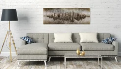 Holzbild 3D 'Frequency 1000' 144x44x7,5cm