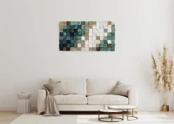 Holzbild 3D 'Horizon Colours' 98x55x6,5cm