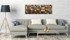 Holzbild 3D 'More is more' 144x44x7cm