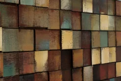 Holzbild 3D 'More is more' 144x44x7cm