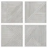 Holzbild 3D 'Musterhaftes Quartett' 100x100x4cm
