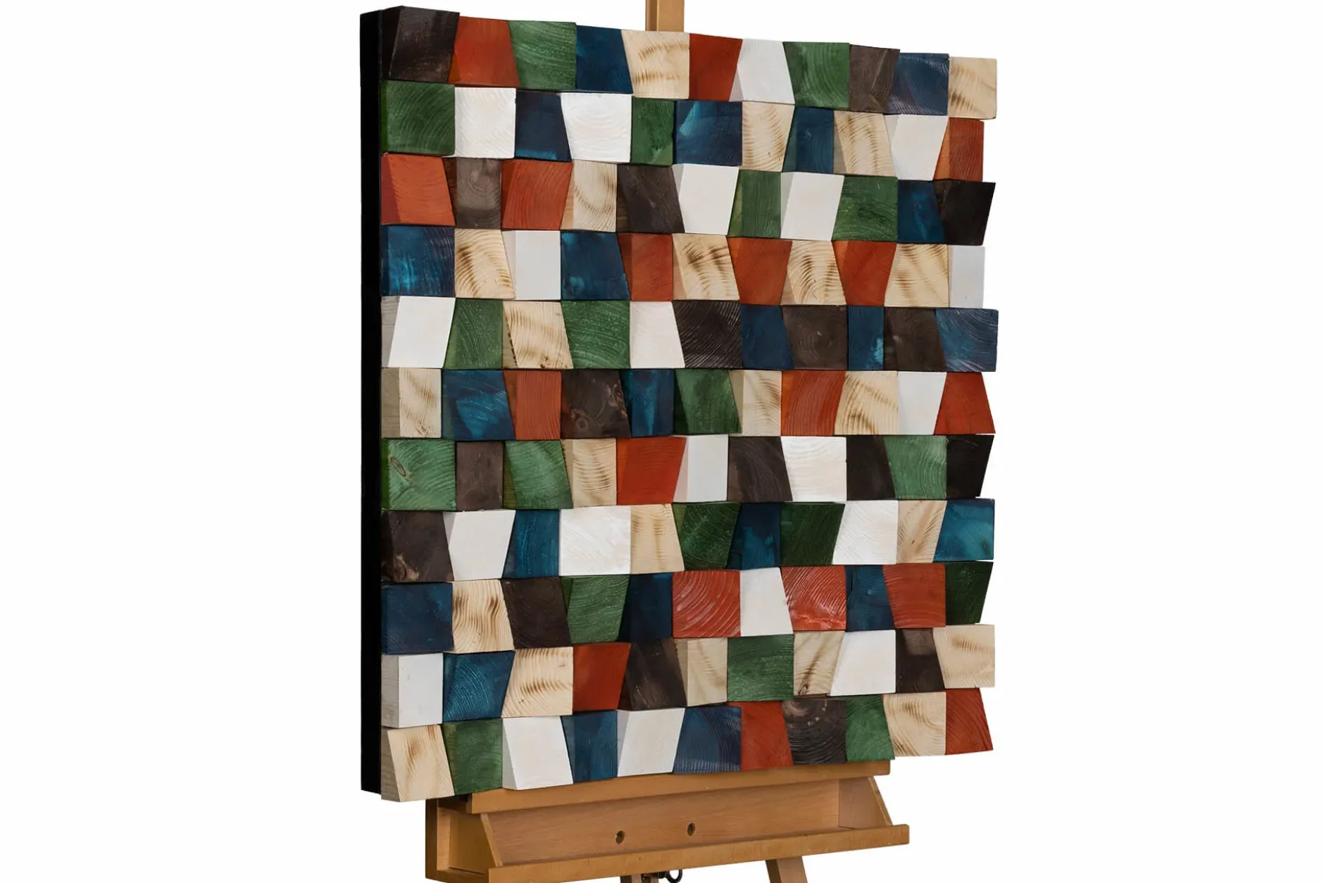 Holzbild 3D 'Mystic Pattern' 75x75x7,5cm