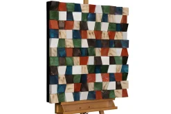 Holzbild 3D 'Mystic Pattern' 75x75x7,5cm
