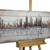 Holzbild 3D 'Next Stop: USA' 150x50x5cm
