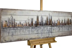 Holzbild 3D 'Next Stop: USA' 150x50x5cm