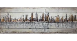Holzbild 3D 'Next Stop: USA' 150x50x5cm