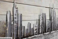 Holzbild 3D 'Next Stop: USA' 150x50x5cm