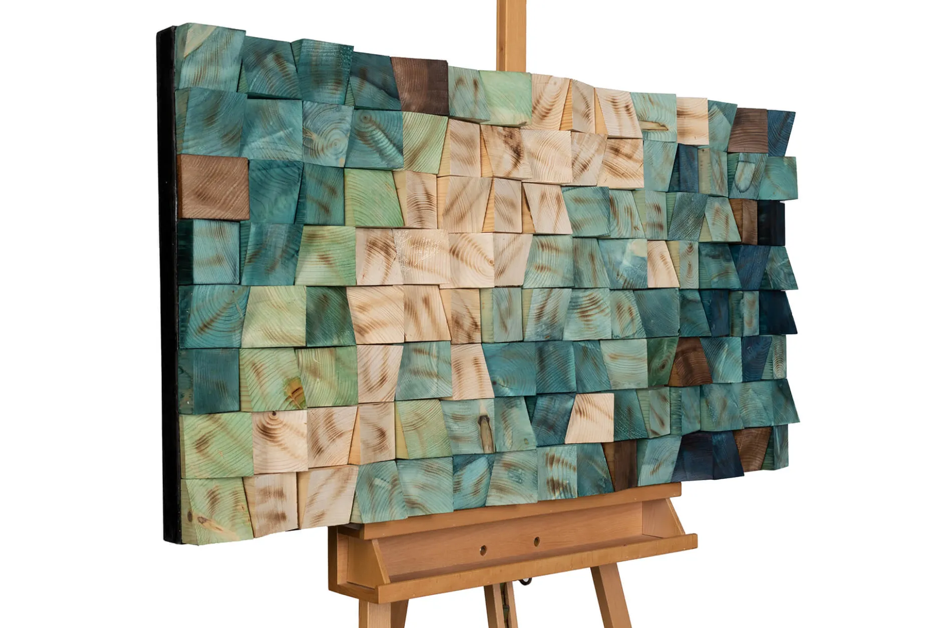Holzbild 3D 'Oceanic Colours' 98x55x6,5cm