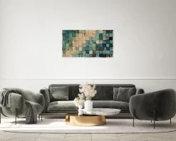 Holzbild 3D 'Oceanic Colours' 98x55x6,5cm
