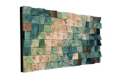 Holzbild 3D 'Oceanic Colours' 98x55x6,5cm