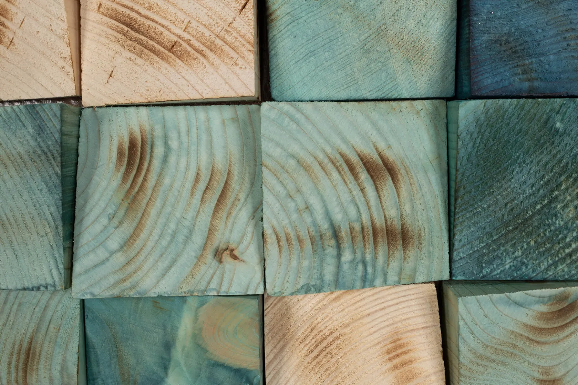 Holzbild 3D 'Oceanic Colours' 98x55x6,5cm