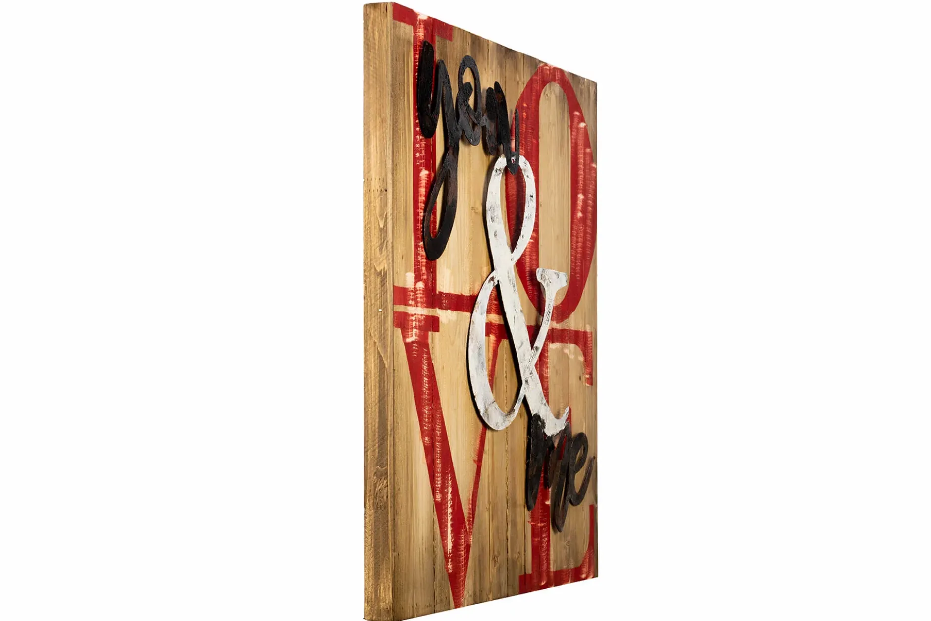 Holzbild 3D 'Pure Love' 60x60x5cm