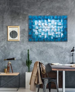 Holzbild 3D 'Reflektion des Meeres' 90x60x5cm