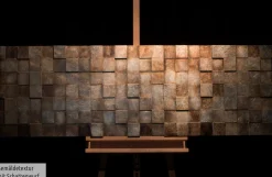 Holzbild 3D 'The Matrix' 144x44x6cm