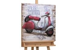 Holzbild 3D 'When in Paris' 60x60x5cm