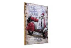 Holzbild 3D 'When in Paris' 60x60x5cm