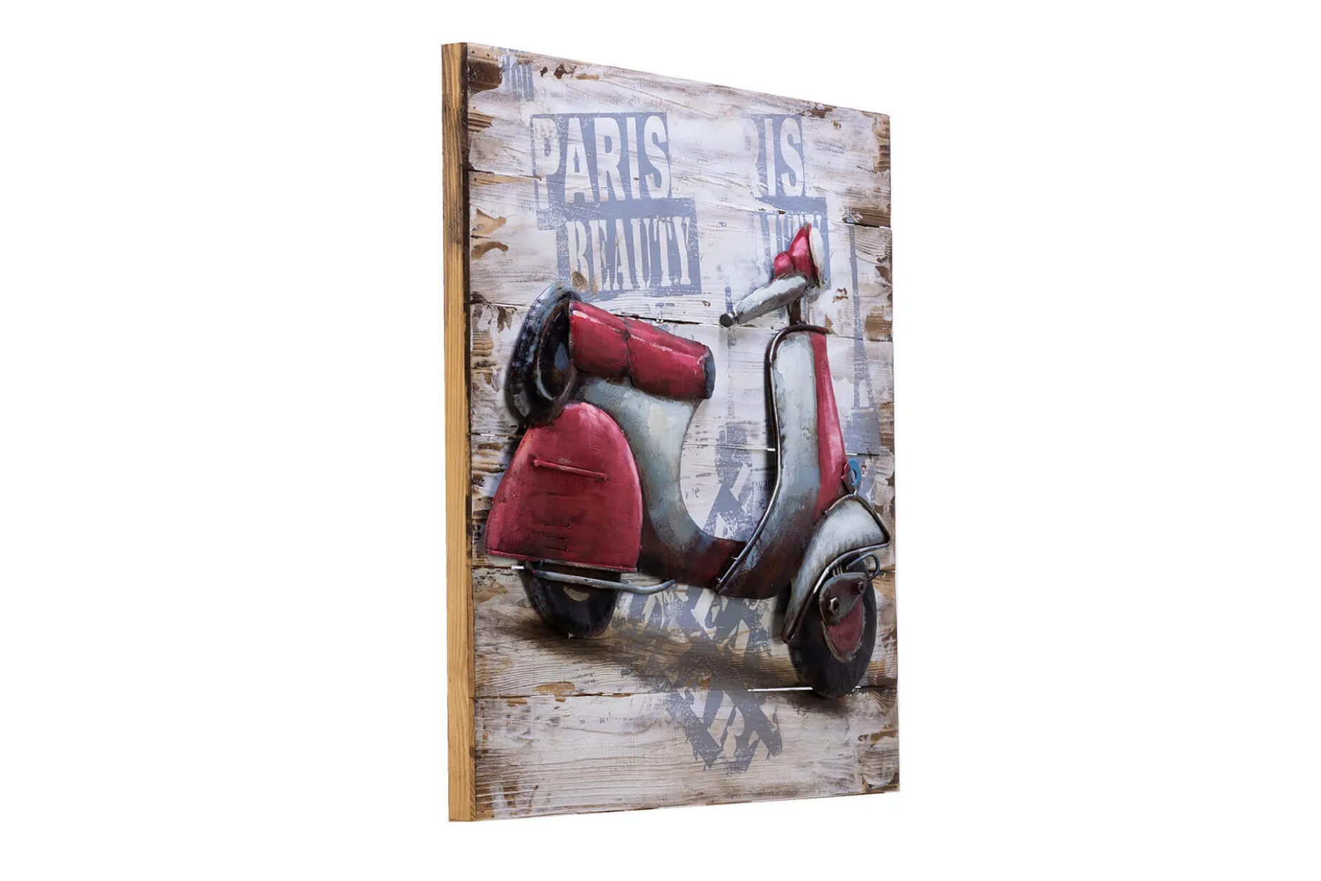 Holzbild 3D 'When in Paris' 60x60x5cm