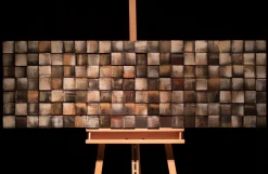 Holzbild 3D 'World beyond' 144x44x6cm