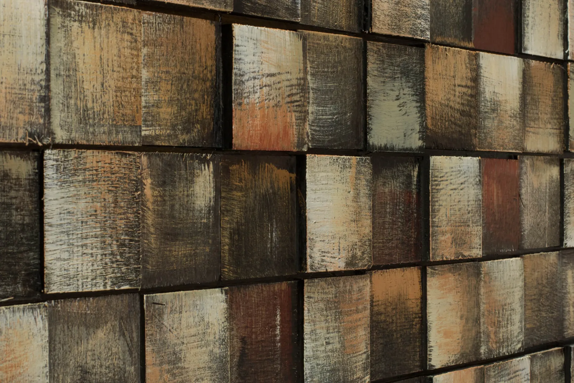 Holzbild 3D 'World beyond' 144x44x6cm
