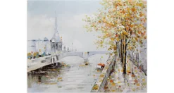 Kunstdruck 'An der Seine'