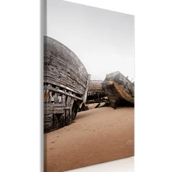 Kunstdruck auf Leinwand 'Abandoned Cutters Vertical'