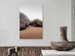Kunstdruck auf Leinwand 'Abandoned Cutters Vertical'