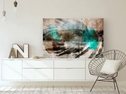 Kunstdruck auf Leinwand 'Abstract Plume Wide'