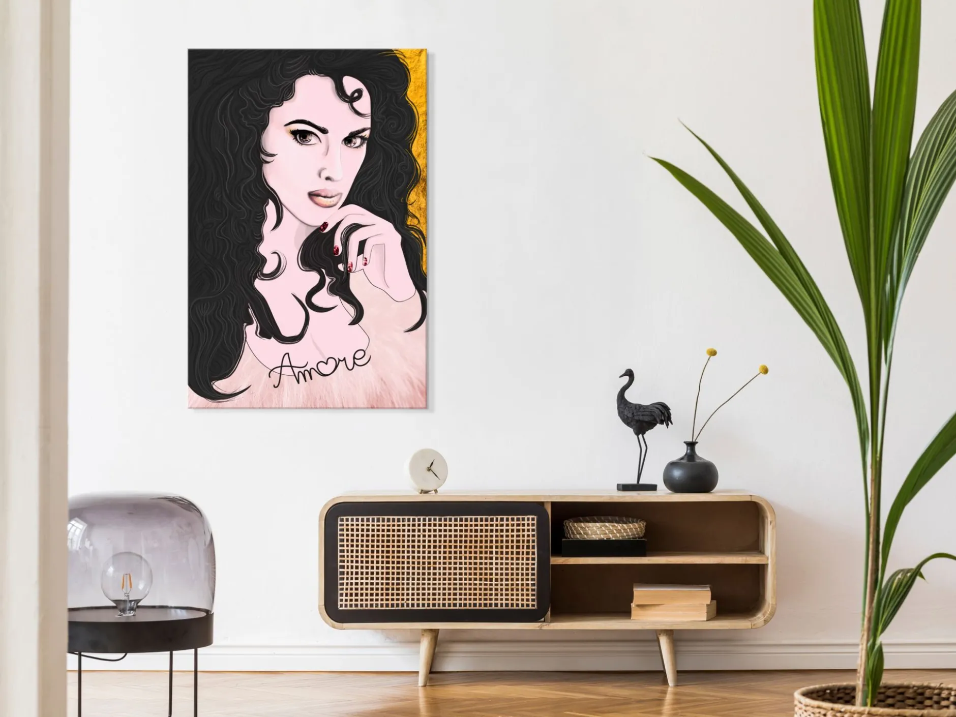 Kunstdruck auf Leinwand 'Amore Mio Vertical'