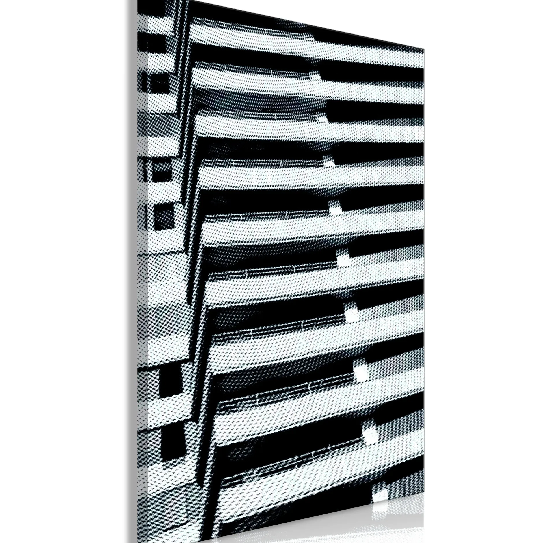 Kunstdruck auf Leinwand 'Architectural Raster Vertical'