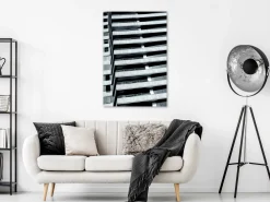 Kunstdruck auf Leinwand 'Architectural Raster Vertical'