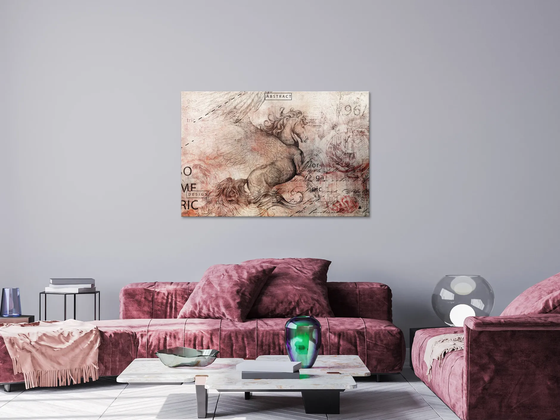 Kunstdruck auf Leinwand 'Artistic Vision Wide'