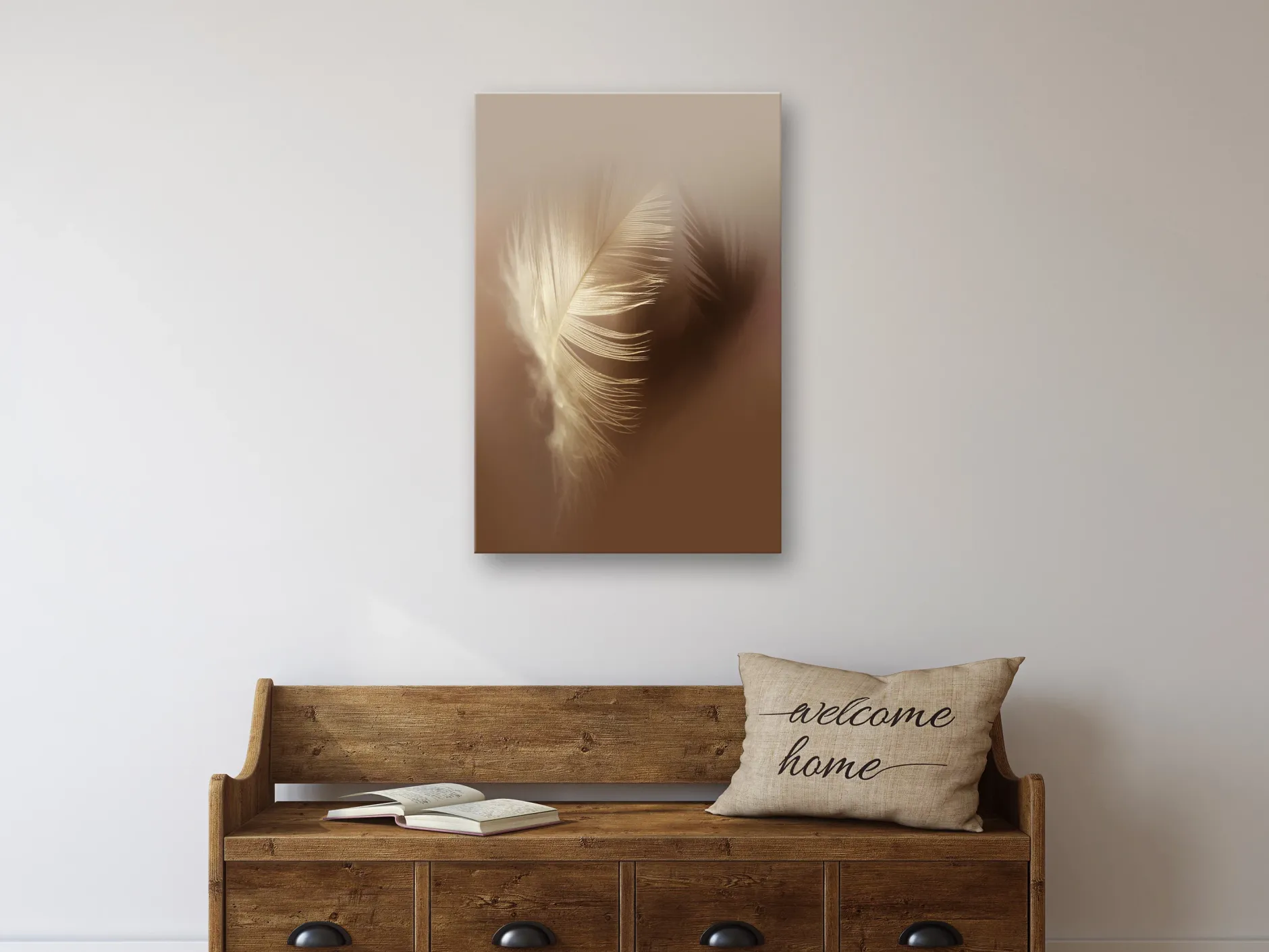 Kunstdruck auf Leinwand 'Autumn Fluff Vertical'