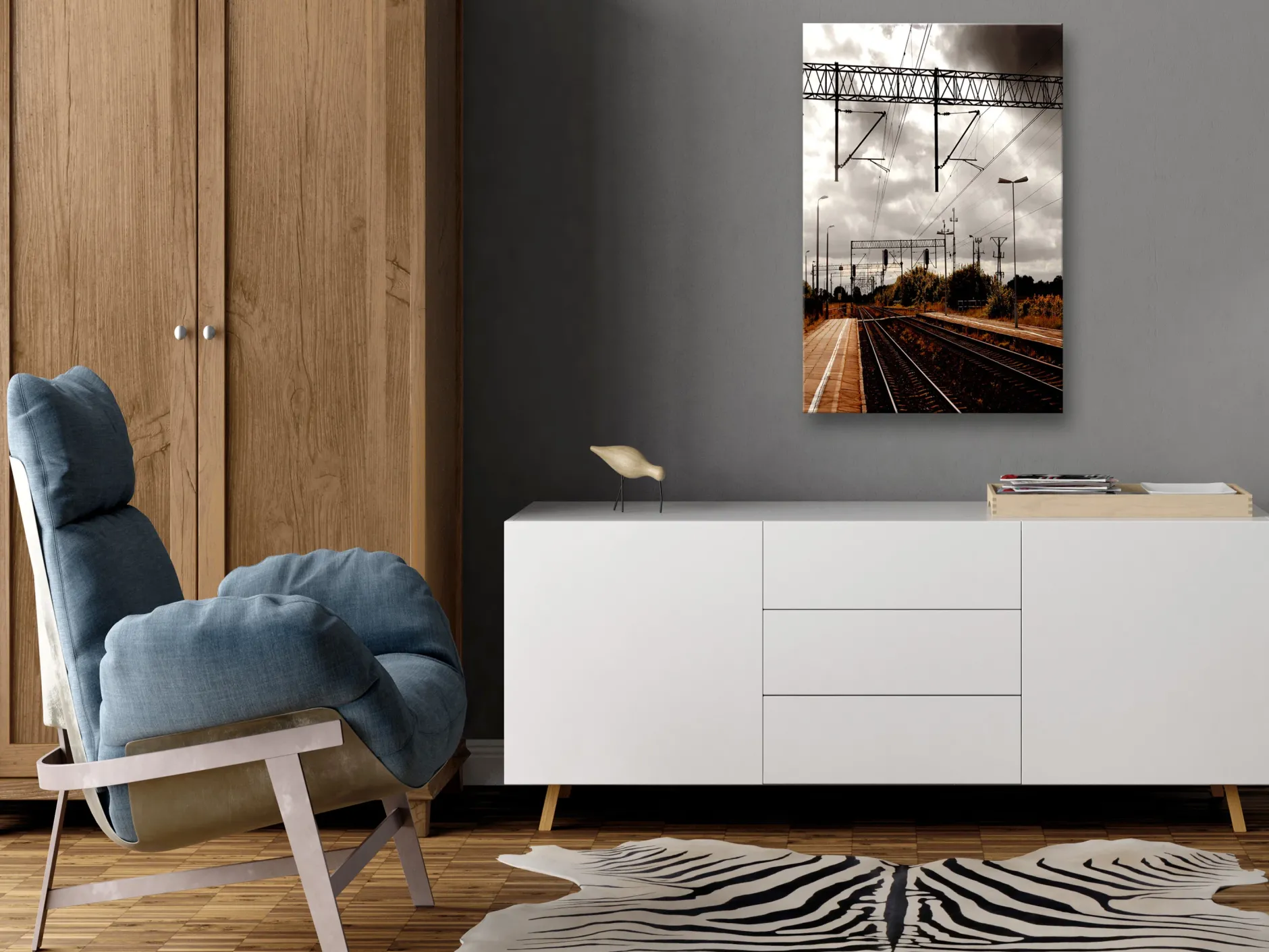 Kunstdruck auf Leinwand 'Before the Trip Vertical'