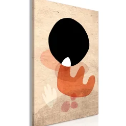 Kunstdruck auf Leinwand 'Black Stone Vertical'