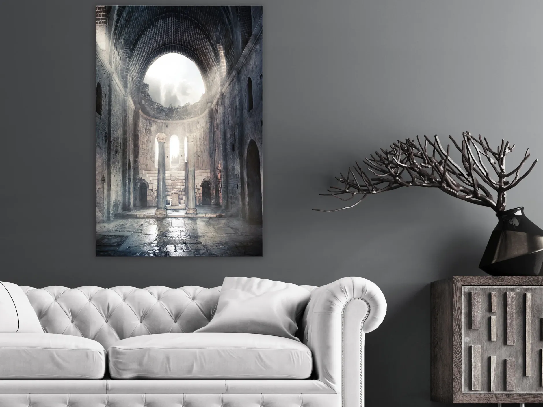 Kunstdruck auf Leinwand 'Chamber of Secrets Vertical'