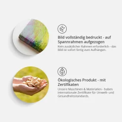 Kunstdruck auf Leinwand 'Colored Feeling Vertical'