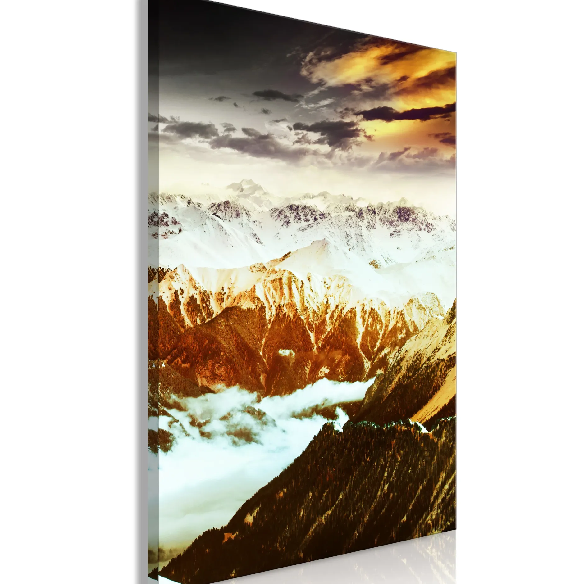 Kunstdruck auf Leinwand 'Copper Mountains Vertical'