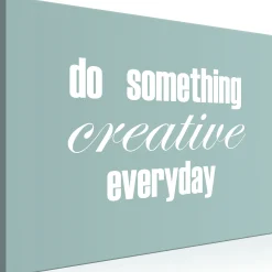 Kunstdruck auf Leinwand 'Do Something Creative Everyday Wide'