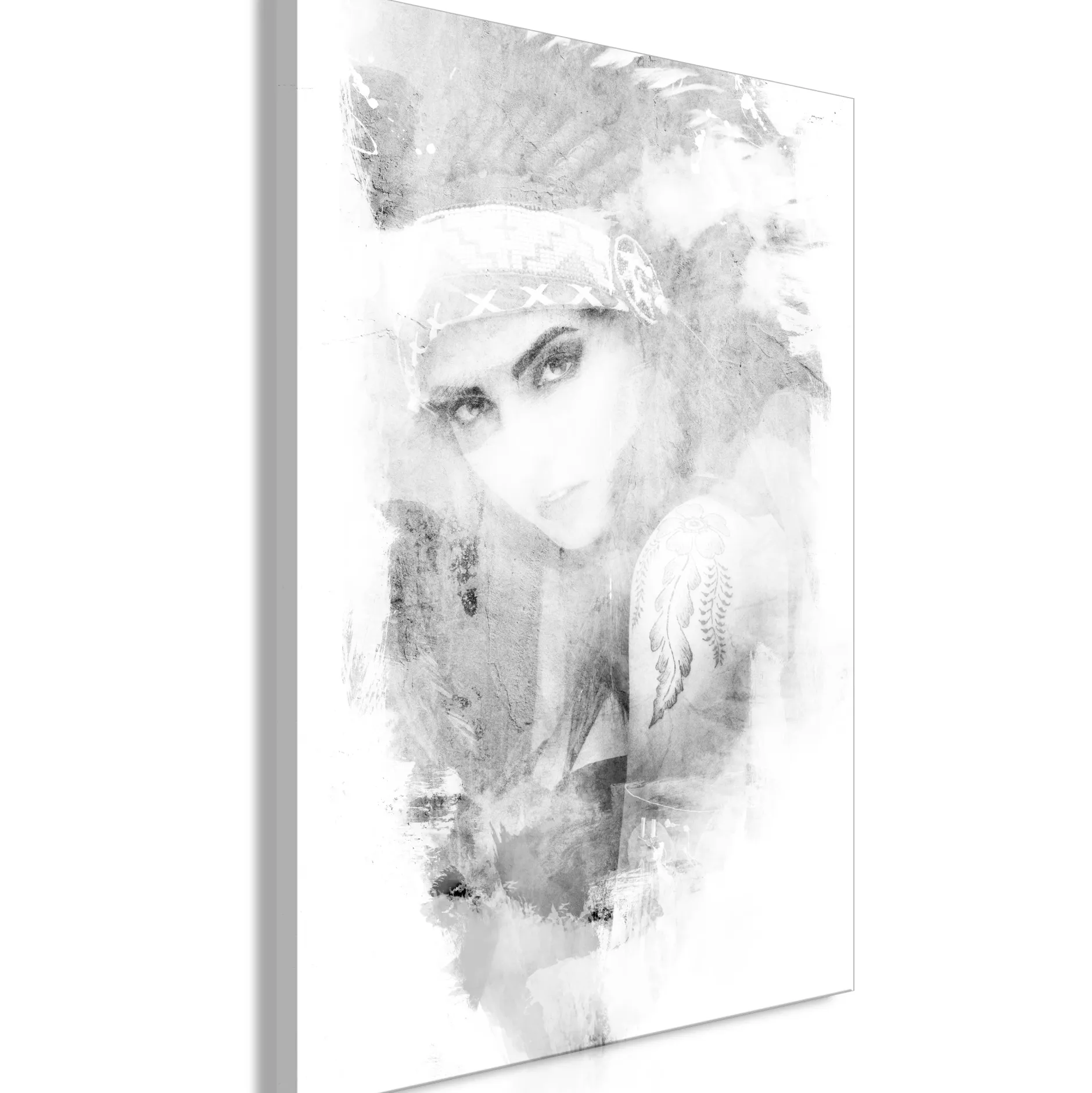 Kunstdruck auf Leinwand 'Ethnic Look Vertical'